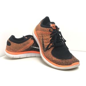 Nike Free 4.0 Flyknit Hyper Orange Black